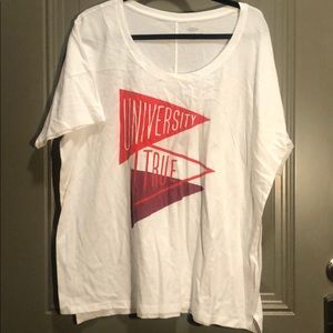 Old Navy BOYFRIEND Short Sleeve Tee XL White